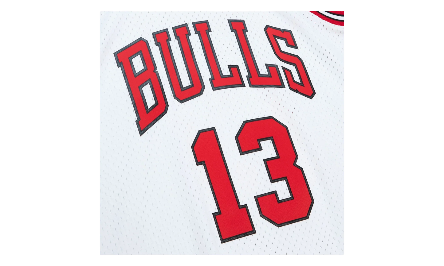 NBA Luc Longley Jersey "1997 Chicago Bulls - White" SMJY6370 CBU97LLOWHIT