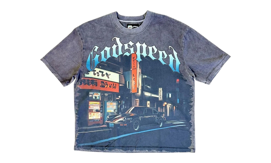 Pit Stop Tokyo T-Shirt "Grey Wash" 10055866