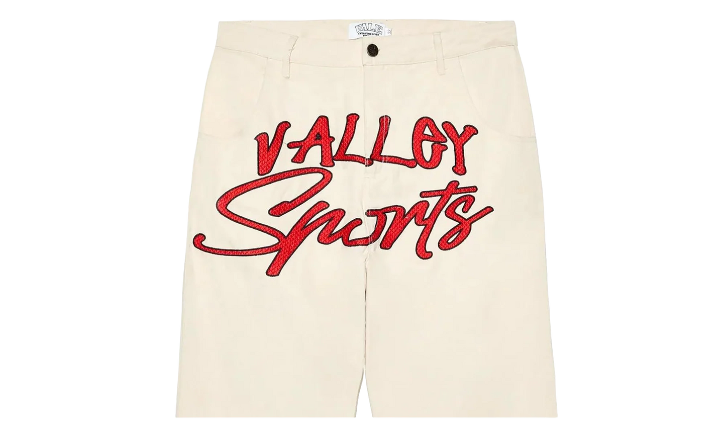 Symbol Denim Pants "White" VAL161