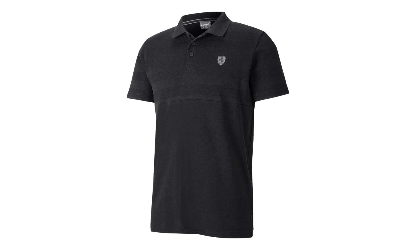 Scuderia Ferrari Striped Polo "Black" 596123 01