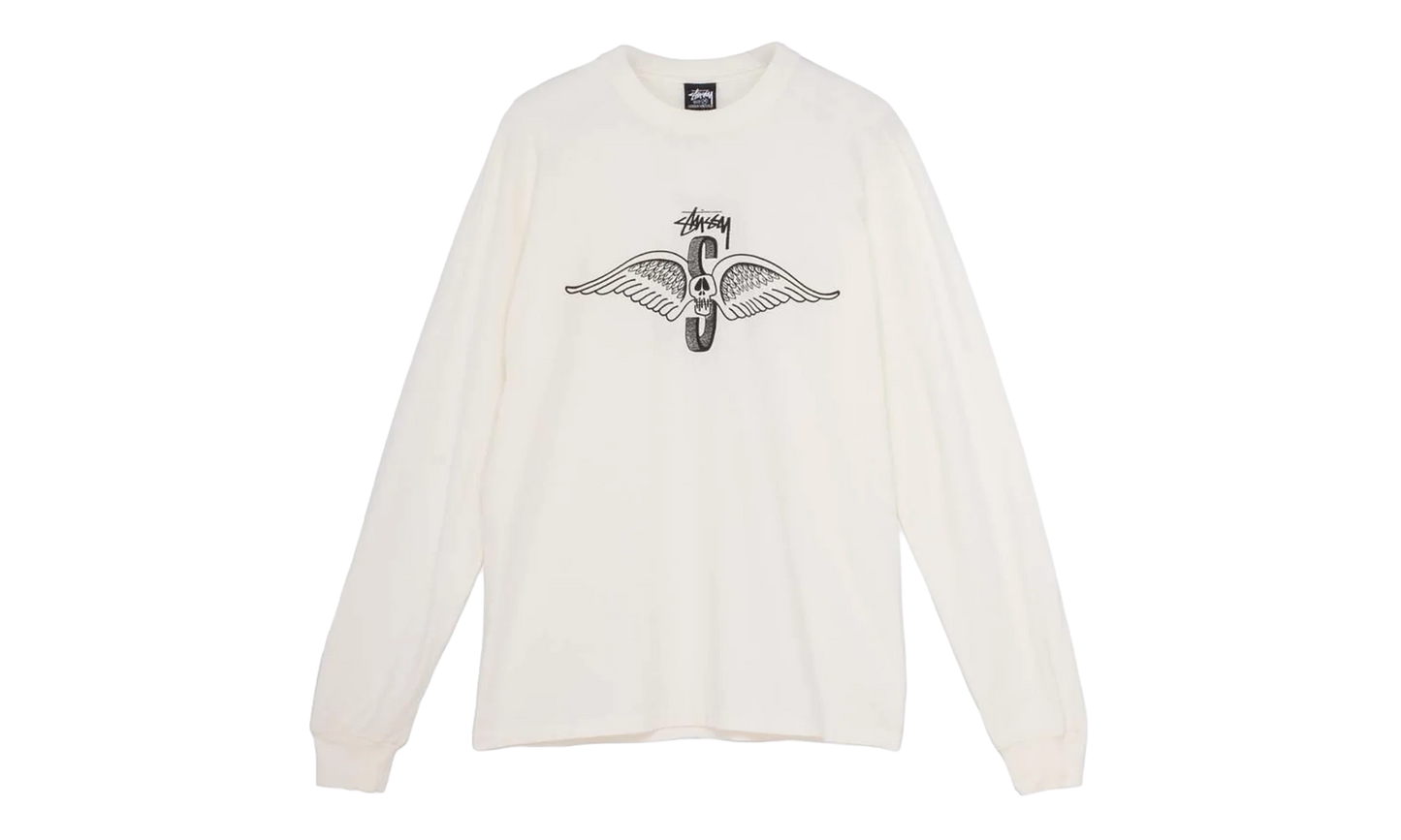 Skull Wings Pigment Dyed Long-Sleeve "Natural" STUS367