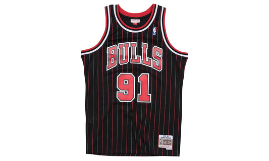 NBA Dennis Rodman Swingman Alternate Jersey "1995 Chicago Bulls - Black" SMJYGS18150 CBUBLCK95DRD