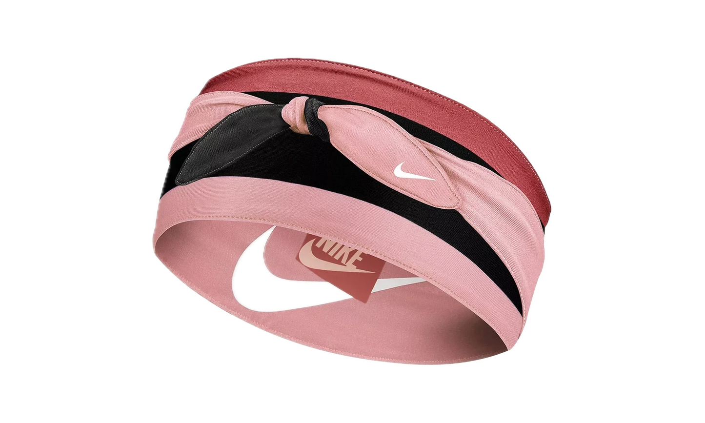 BANDANA HEAD TIE REVERSIBLE "Printed Pink Glaze / Canyon Rust / White" N.000.2750.692