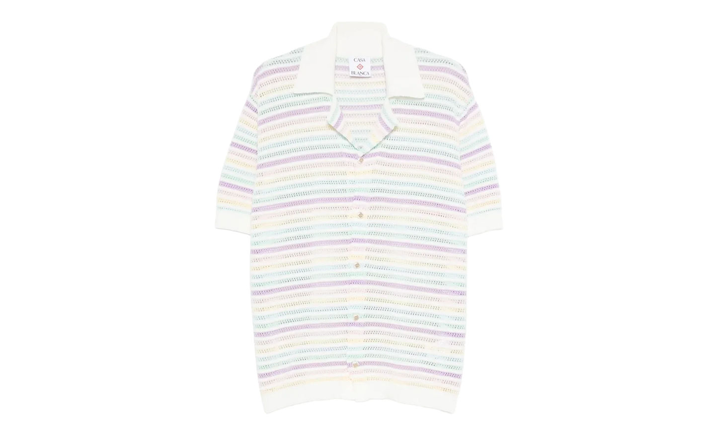 Flower Crochet Polo "Multicolor" M AW25 KW 1097 01 MULT