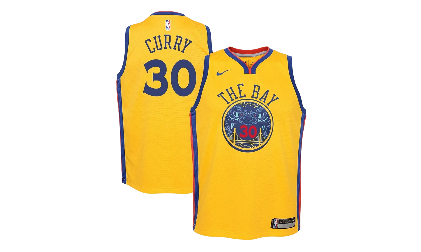 NBA Golden State Warriors Chinese Heritage Jersey "Stephen Curry - Yellow" 9Z2B7BY1P CURRY