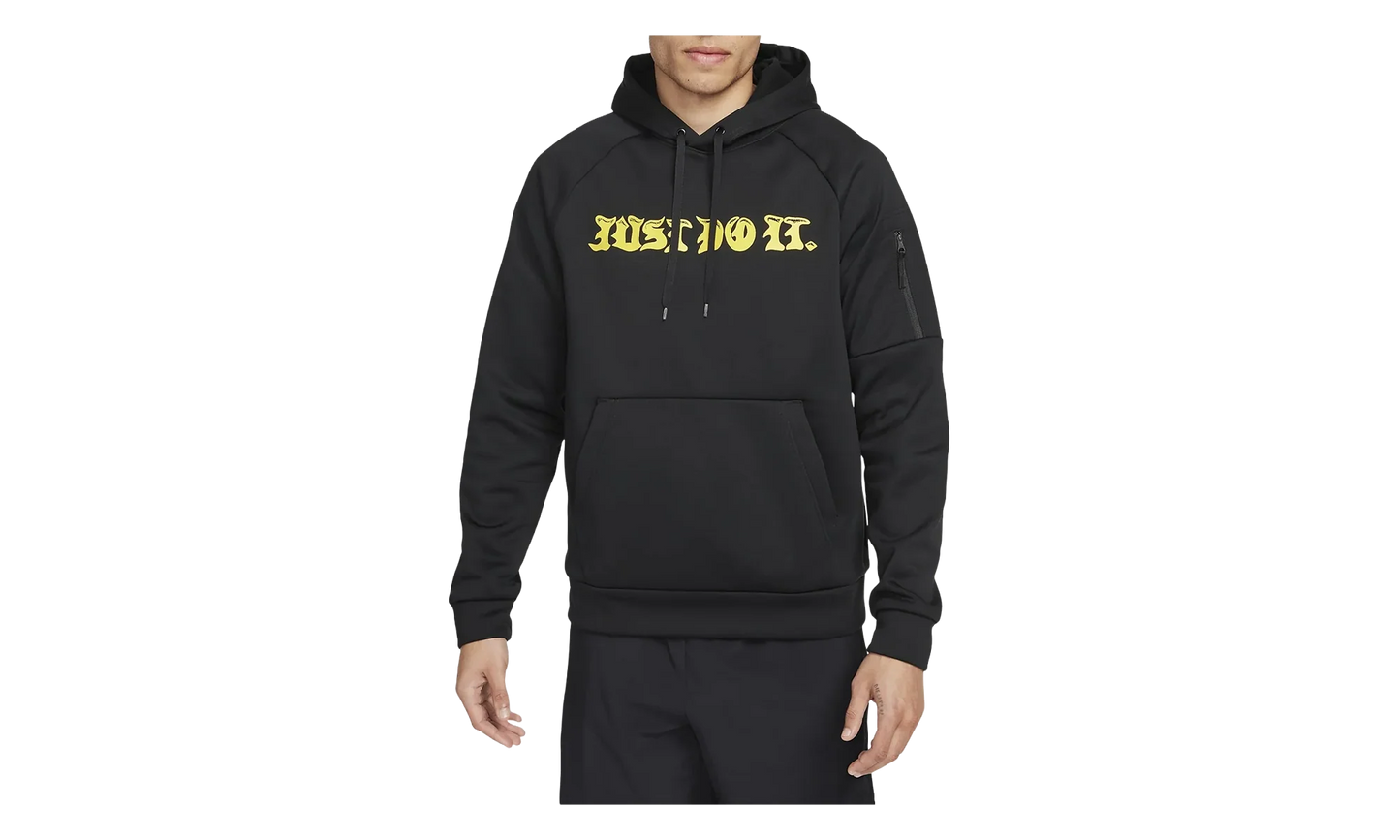Therma-fit Fitness Pullover Hoodie "Black / Black / Vivid Sulfur" FB6887 010