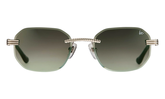 Hustler Rimless Drill Mount 24KT "White Gold / Gray Gradient" DMHU2 0044 43A1