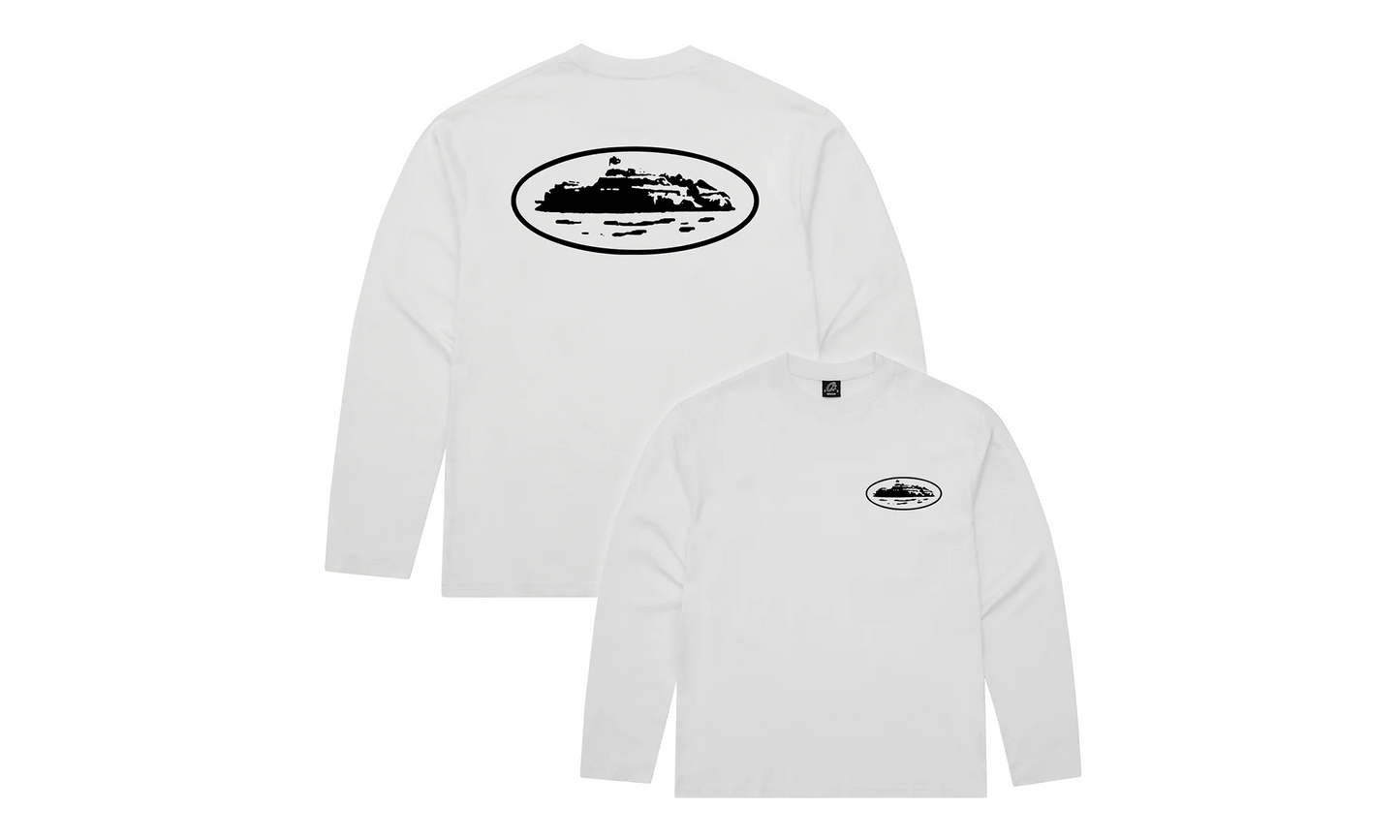 OG ISLAND LS TEE "WHITE" CO03