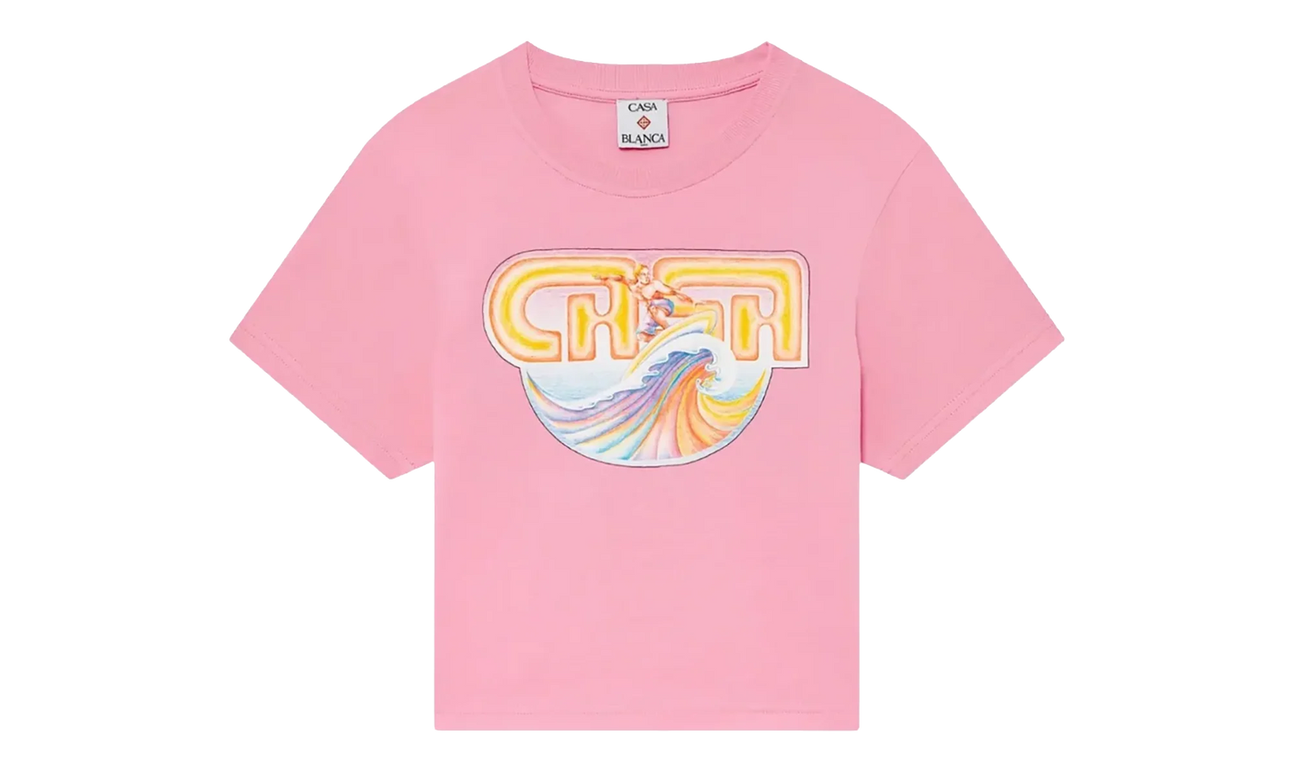 Casa Surf Cropped Short Sleeve T‑Shirt "Pink" WS25 JTS 009 05