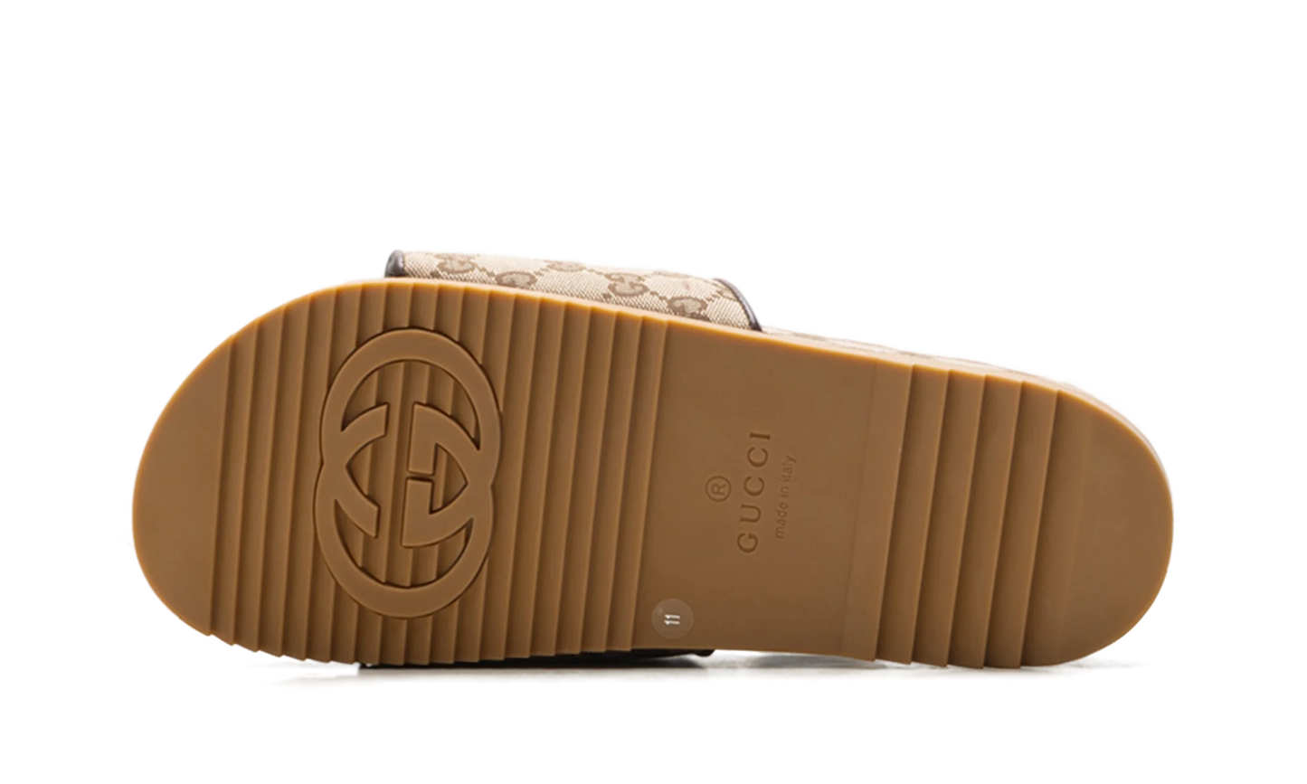 GG Slide "Beige Canvas" 624695 H6320 9763