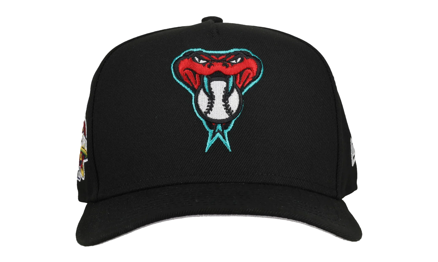 9FIFTY Arizona Diamondbacks 2001 Team Color A Frame Snapback Hat "Black (Grey Brim)" NE465