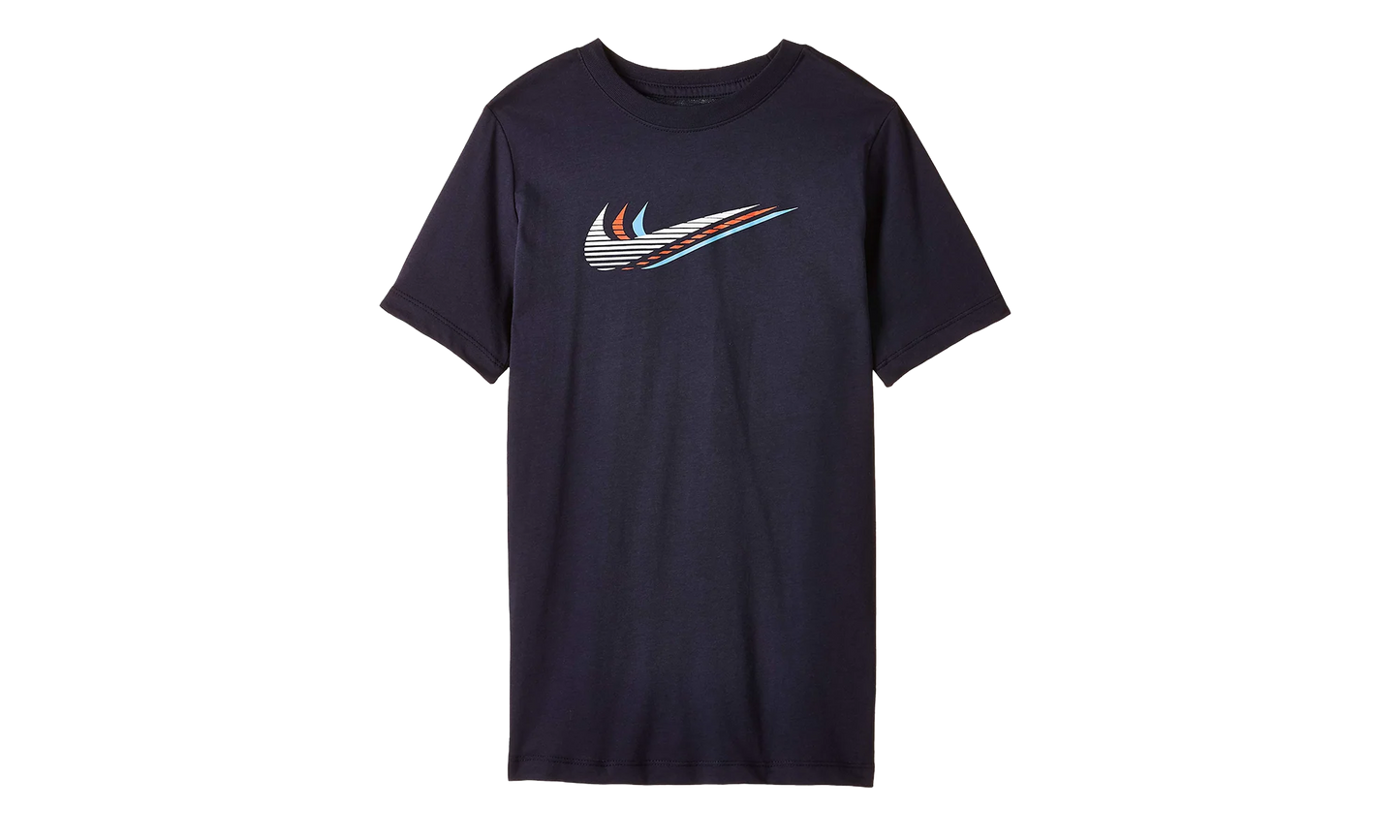 Sportswear Triple Swoosh Tee GS "Midnight Navy" CU4572 451