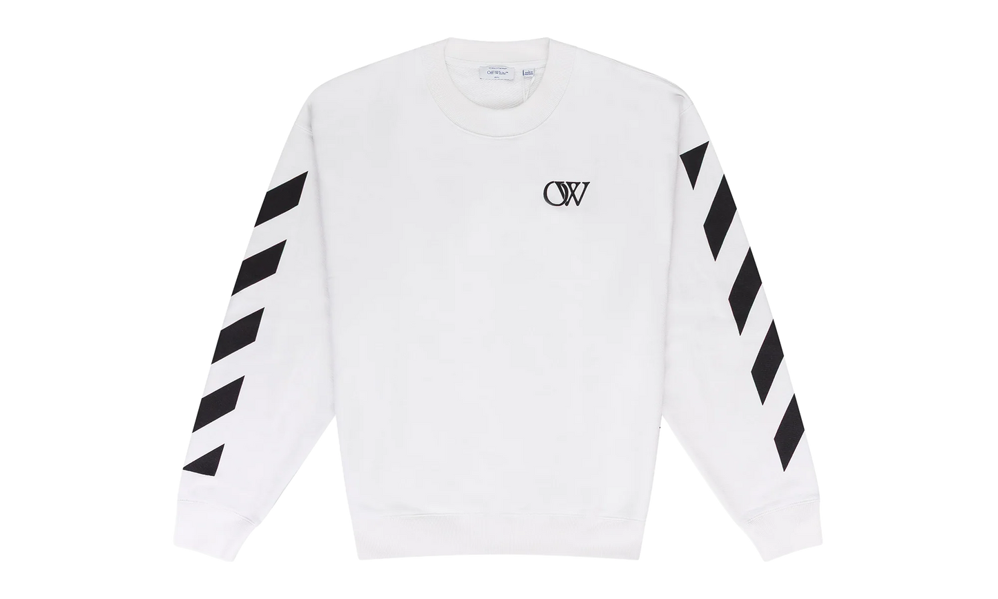 Diagonal Crewneck "White" OFW MHDS 0202