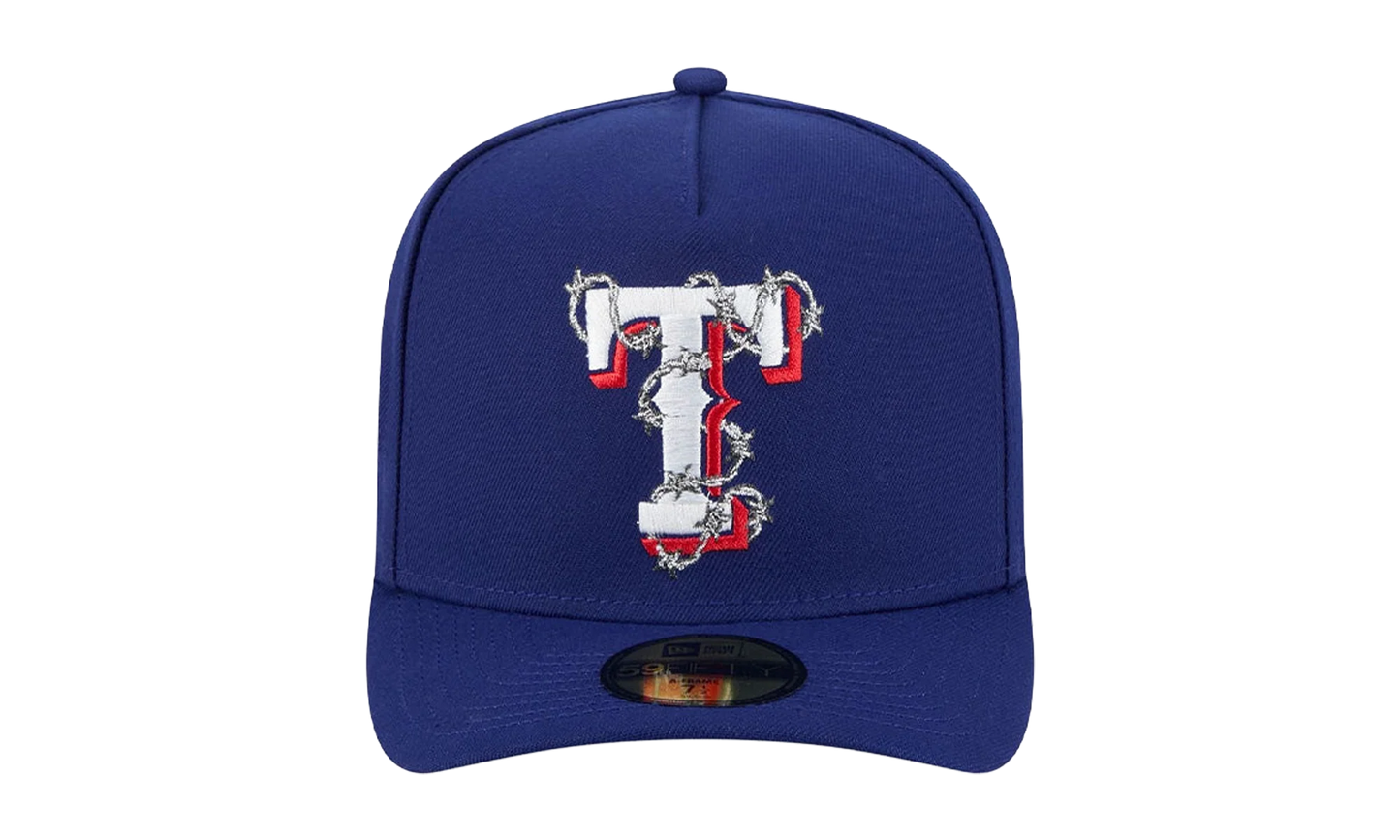 59FIFTY Texas Rangers Fence A-Frame Fitted Hat "Blue" 60693493