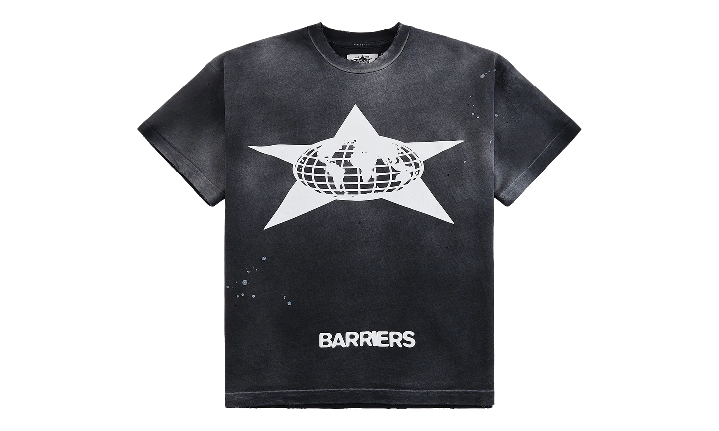 Distressed Star Tee "Vintage Black" BAR30