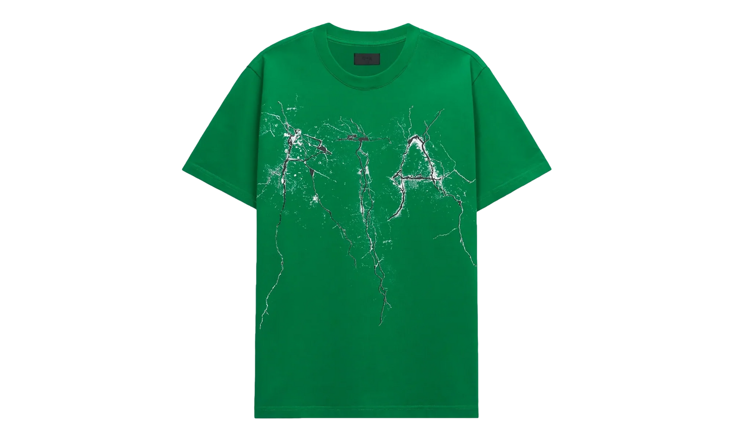 Liam Cracked Logo T-Shirt "Green" MCCTK911 T119GRCRC