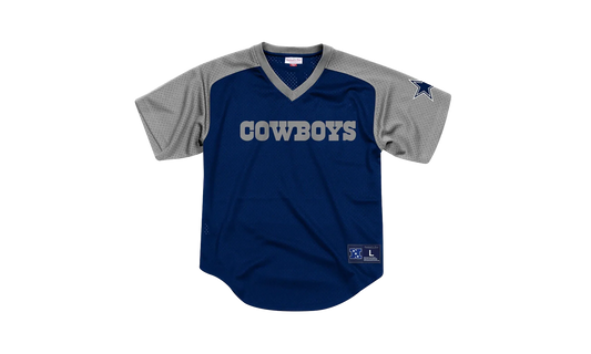 NFL Final Seconds Mesh V-Neck Shirt "Dallas Cowboys - Blue" FA87OP DCO A K9A
