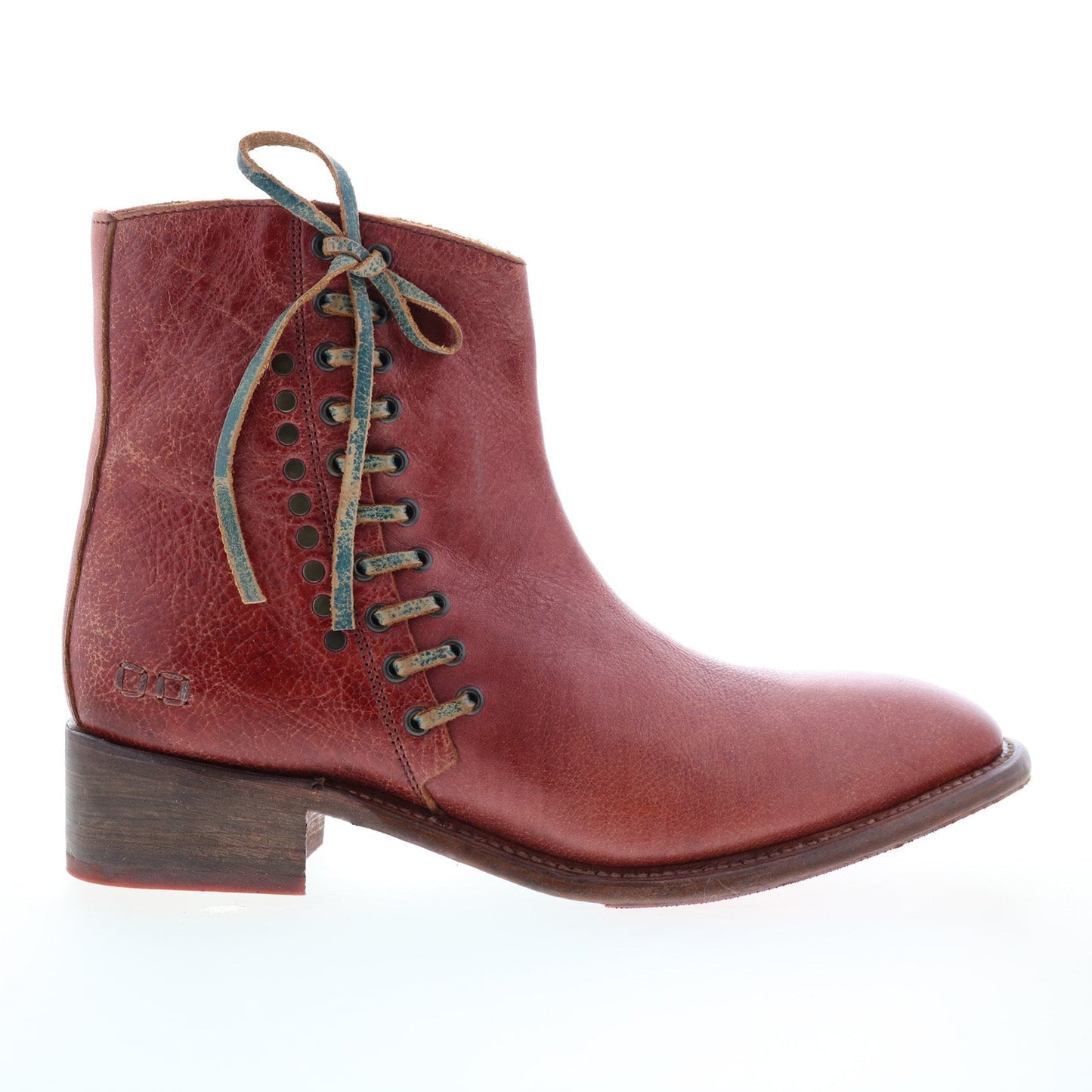 Bed Stu Aldina F328016 Womens Brown Leather Zipper Ankle & Booties Boots