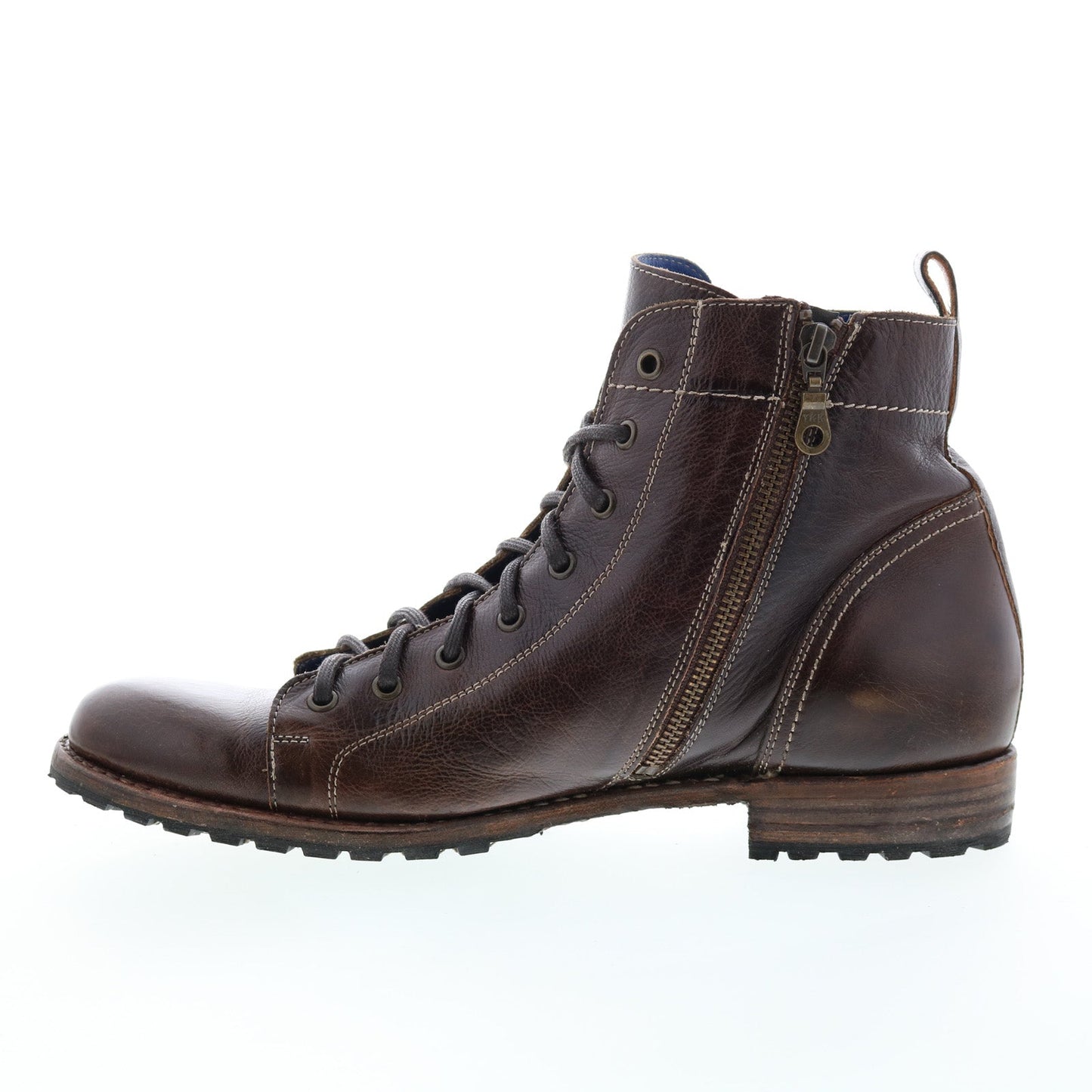 Bed Stu Old Bowen F479014 Mens Brown Leather Lace Up Casual Dress Boots