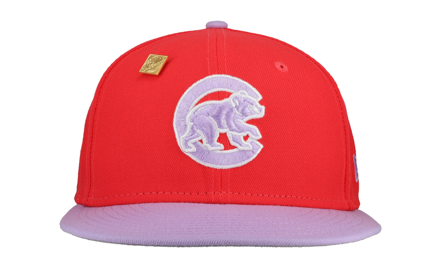59FIFTY Chicago Cubs Two-Tone Color Pack Red Cap Fitted Hat "Red / Grey" 123451296494