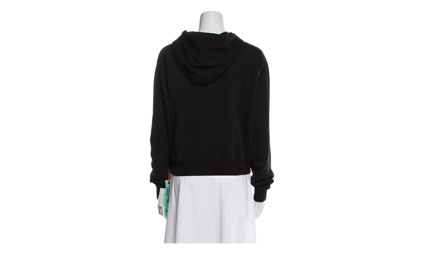 Rainbow Cropped Hoodie "Black / Multicolor" OWBB016R21JER0021084