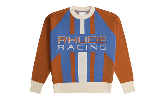 Pavil Knit Crewneck Sweater "Brick / Cream / Blue" RHPS24SW06973146 BRC