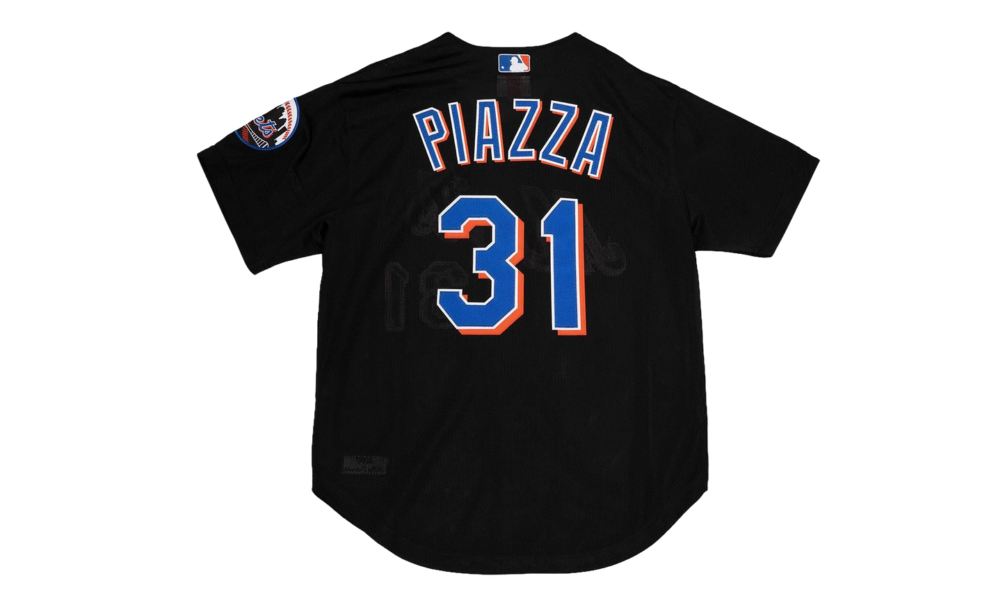MLB Mike Piazza Jersey "2000 New York Mets - Black" ABBF7117 NYM00MPIBLCK