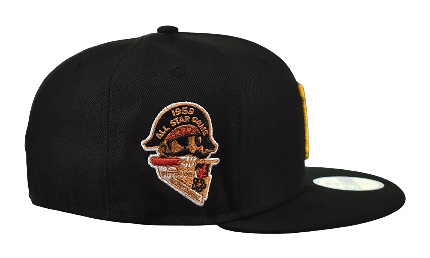 59Fifty Pittsburgh Pirates 1959 All Star Game Fitted Cap "Black / Yellow" 60399404