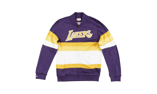 NBA Front Stripe Full Zip Sweater "Los Angeles Lakers - Purple" SWTRAJ18024 LALPURP