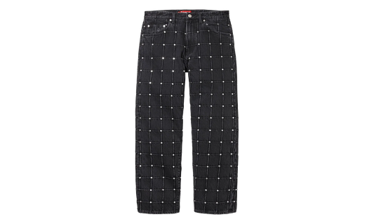 Studded Seam Loose Fit Jean "SS25 - Black" SU27217