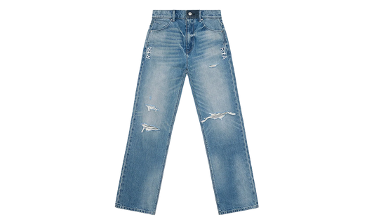 Jonas Straight Leg Jeans "Ripped Medium Wash" MF24D673 B1327RMEDW