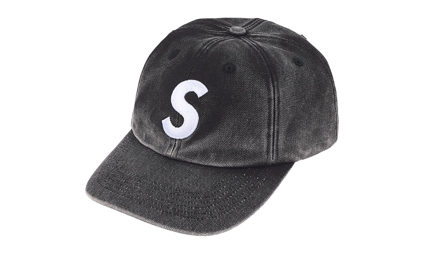 Pigment Coated S Logo 6-Panel "SS26 - Black" SU27308