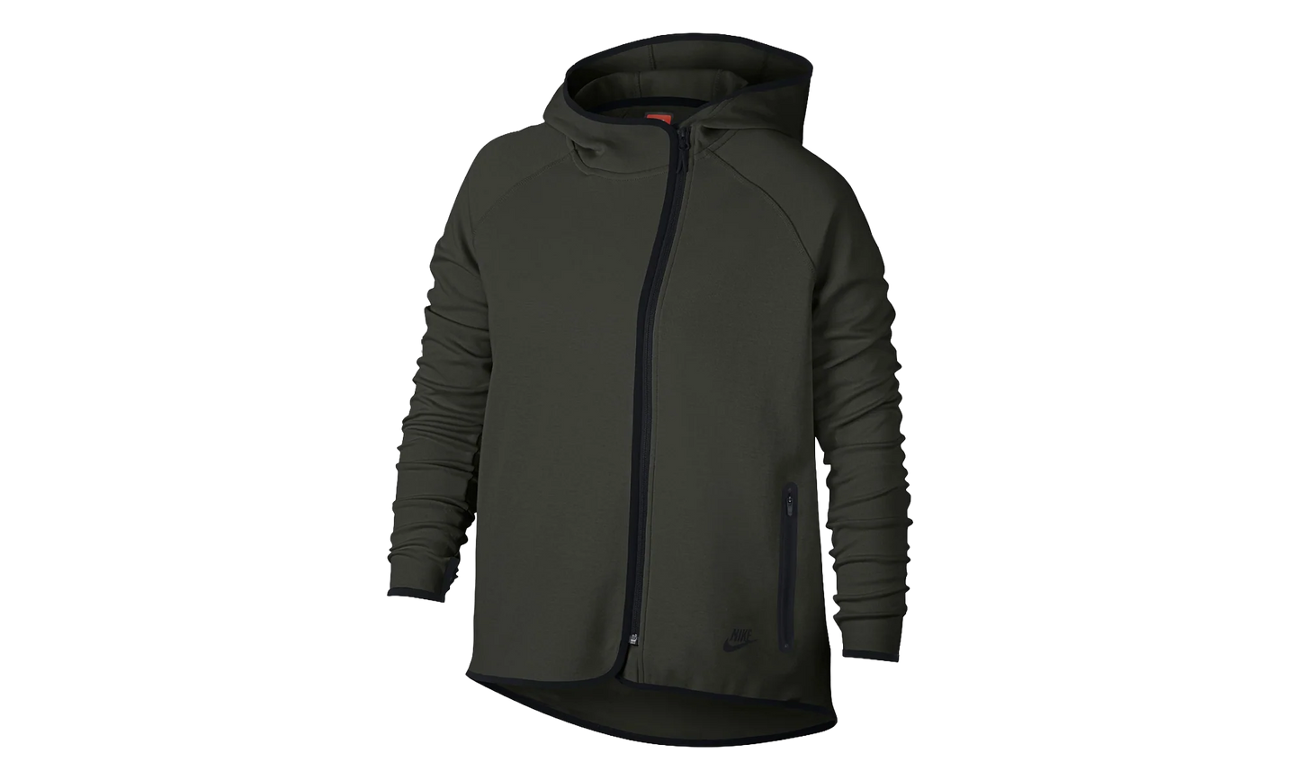 Tech Fleece Full Zip Cape Hoodie WMNS "Olive / Black" AH3969 355
