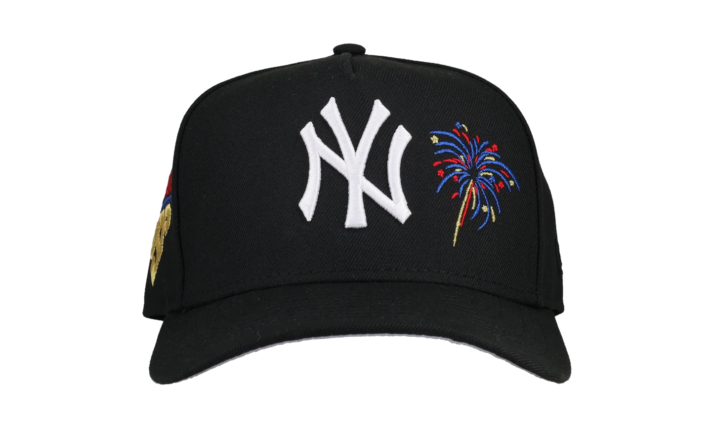 9FIFTY New York Yankees Firework USA A Frame Snapback Hat "Black" NE283
