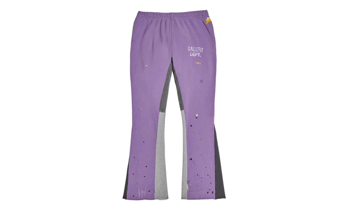 GD Logo Paint Splatter Flare Sweatpants "Purple White Multi" GDGLFSP