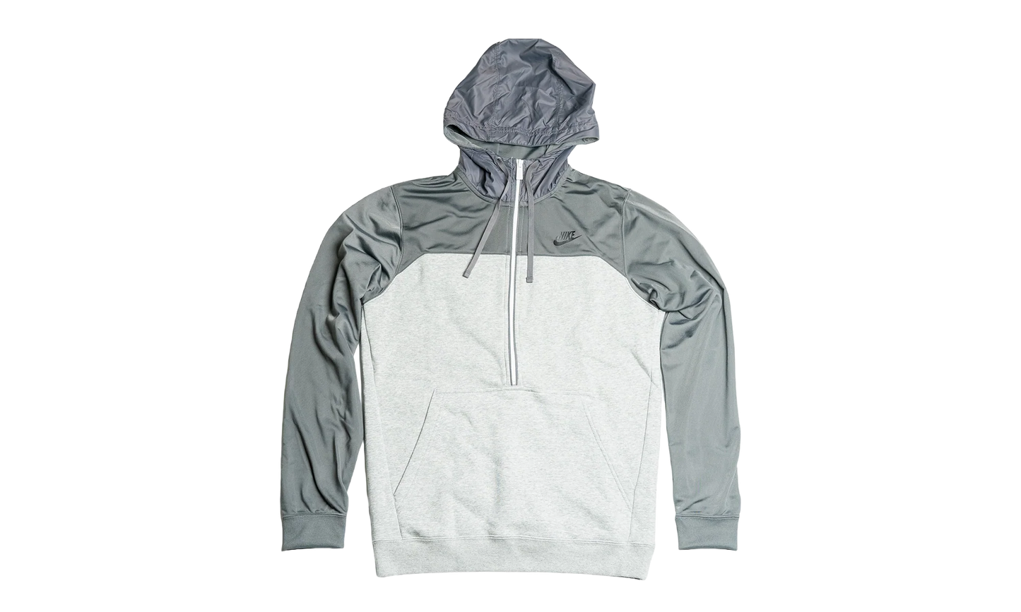 Sportswear Fleece 1/2-Zip Hoodie "Heather Grey Charcoal" CU0122 063