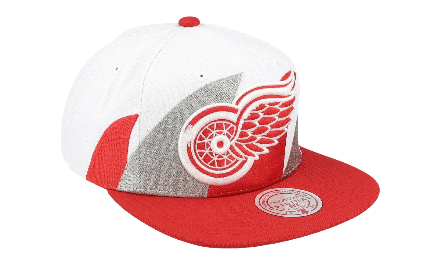 NHL Vintage Sharktooth Snapback Cap "Detroit Red Wings - White" 6HSSSH22088 DRWWHIT