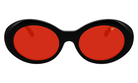Cobain Acetate "Glossy Black / Red Solid" MPCB2 0009 20T5