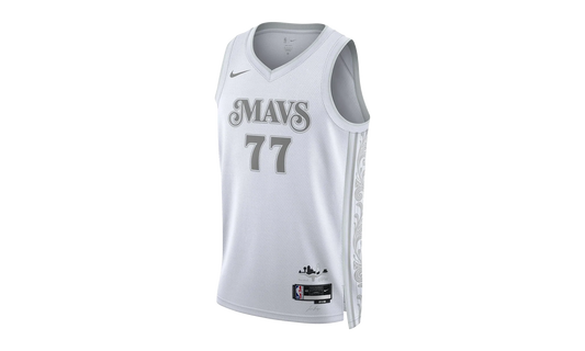 NBA DALLAS MAVERICKS CITY EDITION JERSEY GS "77 DONCIC - White" 9Z2B7BU8P24 MAVL