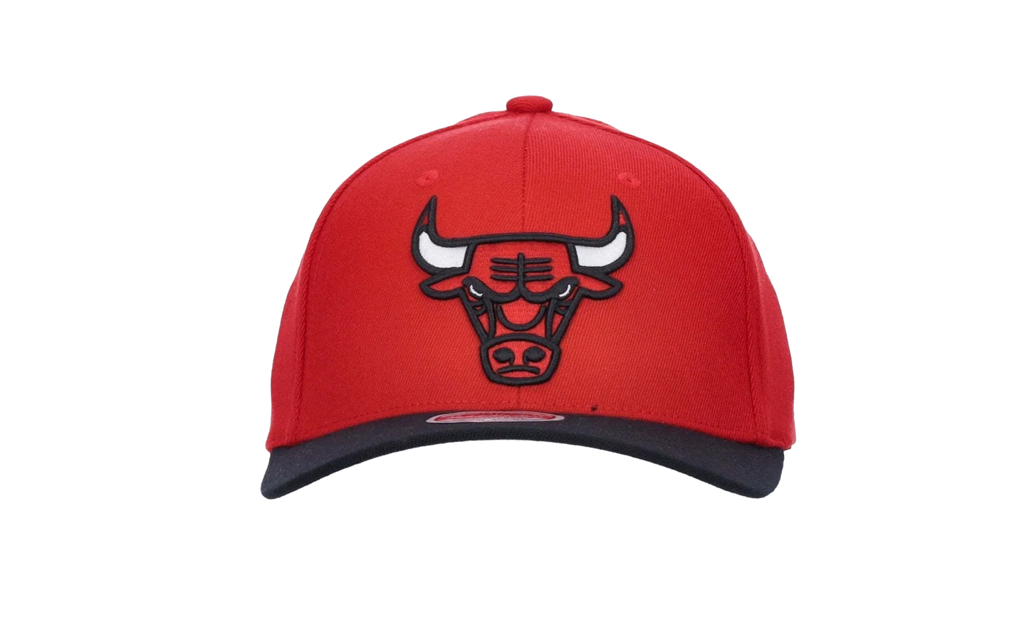 NBA Team 2 Tone 2.0 Stretch Snapback Cap "Chicago Bulls - Red / Black" HHSS3265 CBUYYPPPRDBK