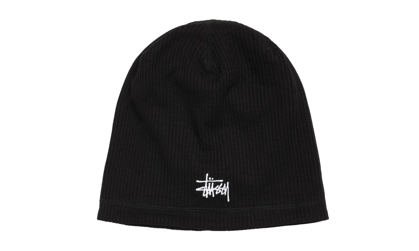 WAFFLE SKULLCAP "Black" STUS354