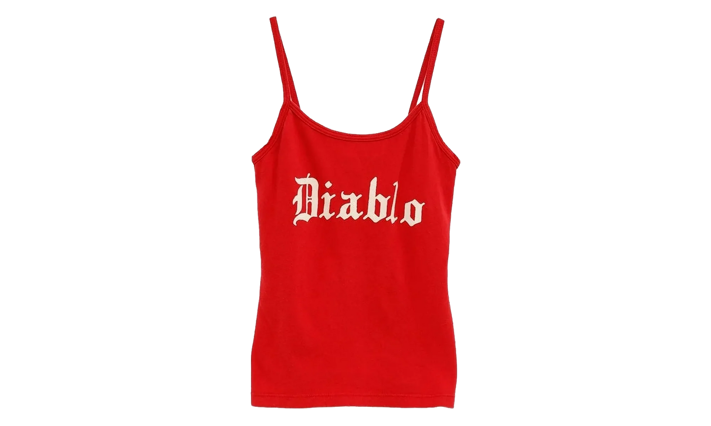 Diablo Cholita Tank "Red" WCJSY0128006