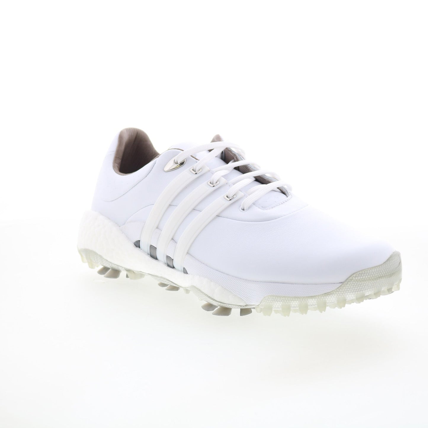 Tour360 22 GV7245 Mens White Leather Lace Up Athletic Golf Shoes