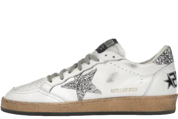 Ball Star White Silver Glitter (Women's)