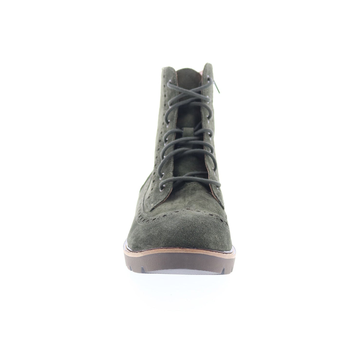 Aetrex Margot LL504 Womens Green Suede Lace Up Casual Dress Boots