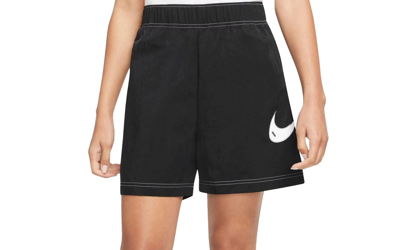 SWOOSH HIGH WAISTED LOOSE SHORTS WMNS"Black" DM6752 010