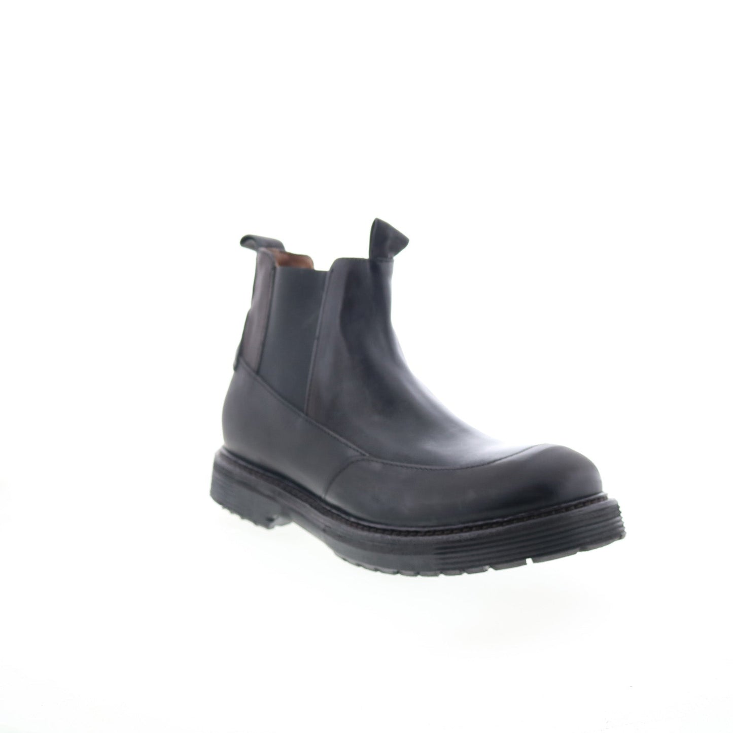Ronny Mens Black Synthetic Slip On Chelsea Boots