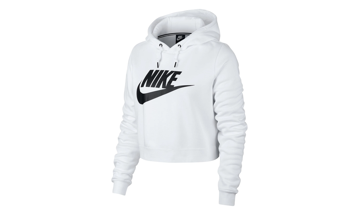 Sportswear Rally Cropped Hoodie WMNS"White" AQ9965 100