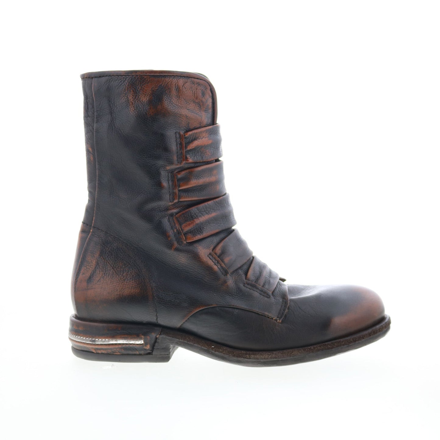 Traver Womens Brown Leather Zipper Casual Dress Boots